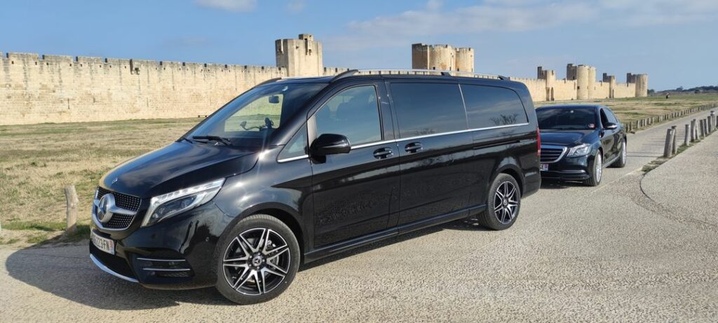 Mercedes Benz Classe V chauffeur privé Van berline montpellier